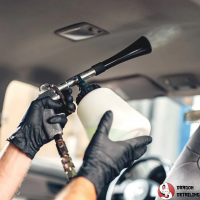 Pranie podsufitki pojazdu